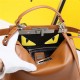 Fendi PEEKABOO ICONIC ESSENTIAL MEDIUM Camel Bag