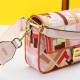 Fendi BAGUETTE Canvas Bag Embroidered FF Mid