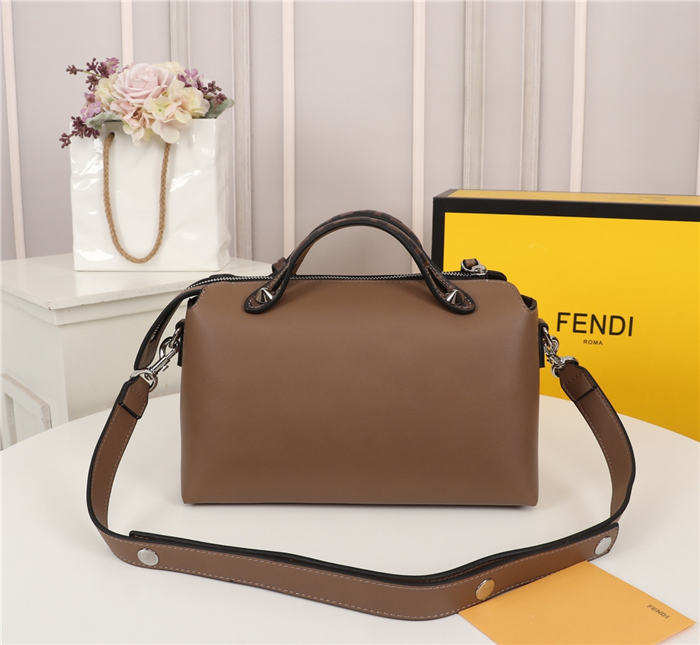 Fendi BY THE WAY MEDIUM Brown leather Boston bag