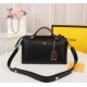 Fendi BY THE WAY MEDIUM Black leather Boston bag