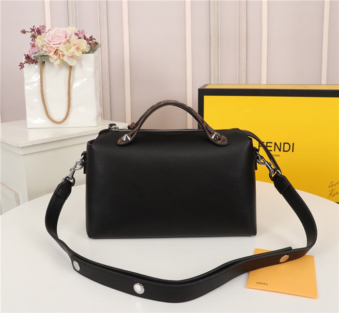 Fendi BY THE WAY MEDIUM Black leather Boston bag