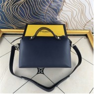 Fendi BY THE WAY MEDIUM Navy leather Boston bag