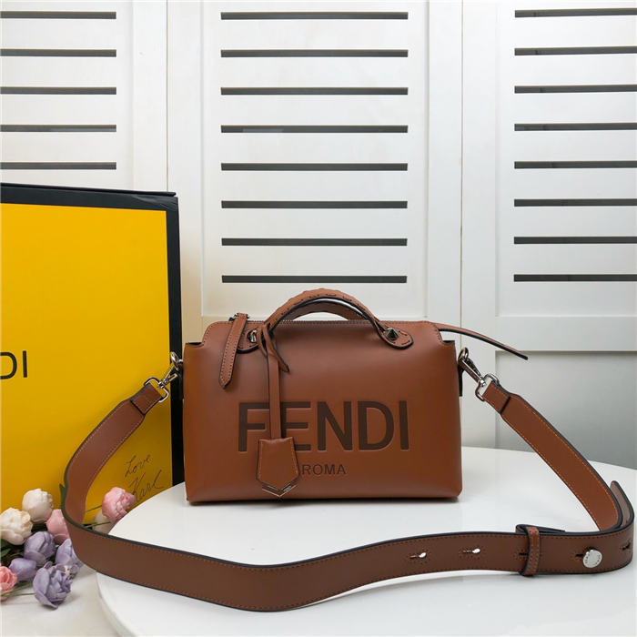 Fendi BY THE WAY MEDIUM Brown leather Boston bag