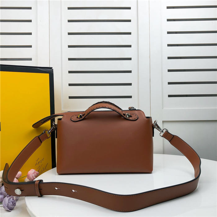 Fendi BY THE WAY MEDIUM Brown leather Boston bag