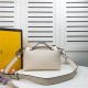 Fendi BY THE WAY MEDIUM White leather Boston bag