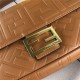 Fendi BAGUETTE nappa leather bag Brown Mid