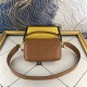 Fendi BAGUETTE nappa leather bag Brown Mid