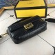 Fendi BAGUETTE nappa leather bag Black Mid