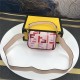 Fendi BAGUETTE Mini Canvas Bag Embroidered FF Mid