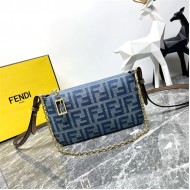 Fendi BAGUETTE Pouch Denim High