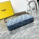 Fendi BAGUETTE Pouch Denim High