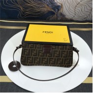 Fendi BAGUETTE Bag Burgundy Mid