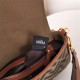 Fendi BAGUETTE Khaki canvas bag Mid