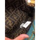 Fendi BAGUETTE Brown fabric bag MINI Mid