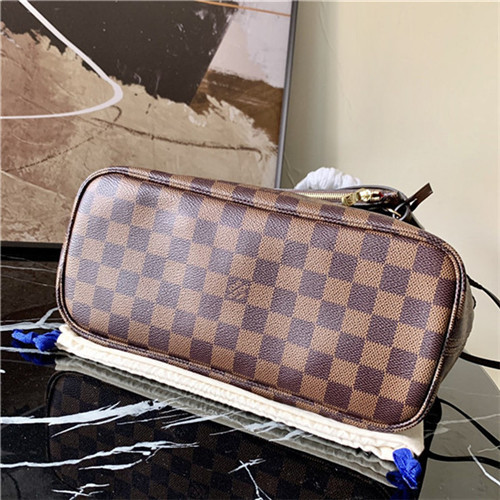 Louis Vuitton NEVERFULL PM Damier Ebene Red High