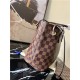 Louis Vuitton NEVERFULL PM Damier Ebene Red High