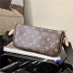 Louis Vuitton Multi Pochette accessories Monogram Canvas Pink/Green High