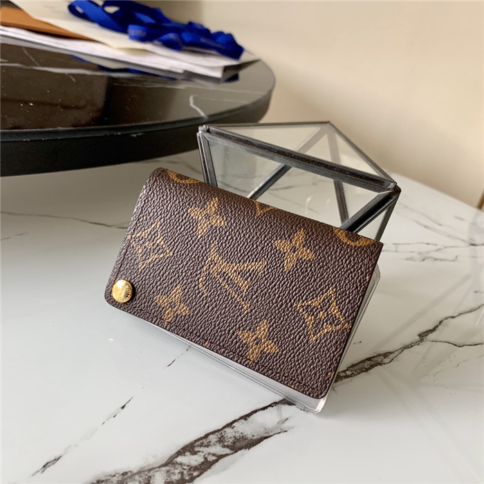 Louis Vuitton Porte Cartes Credit Pression card case Monogram High