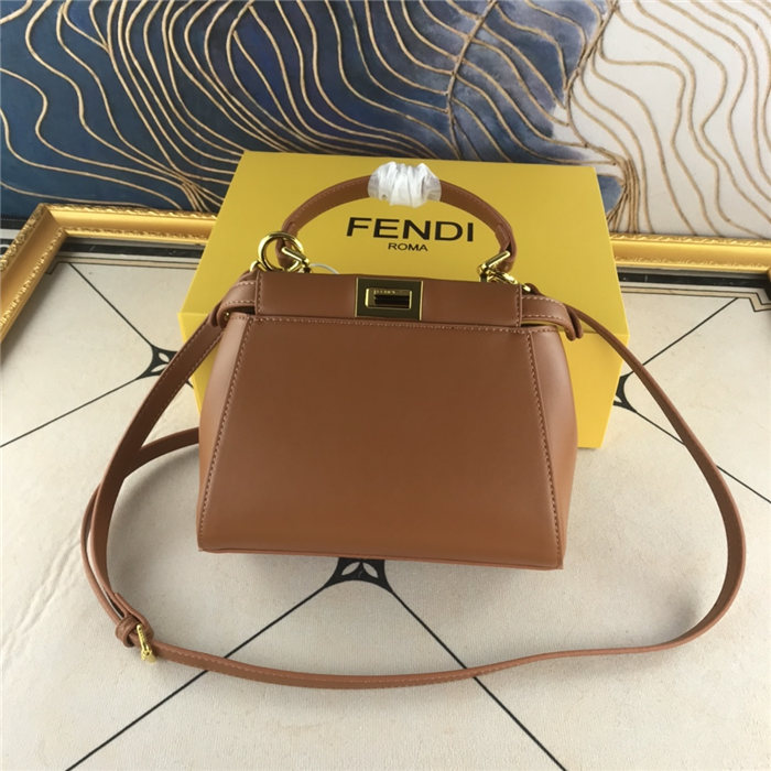 Fendi PEEKABOO Bag Camel