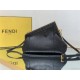 Fendi First Small python leather bag Black High