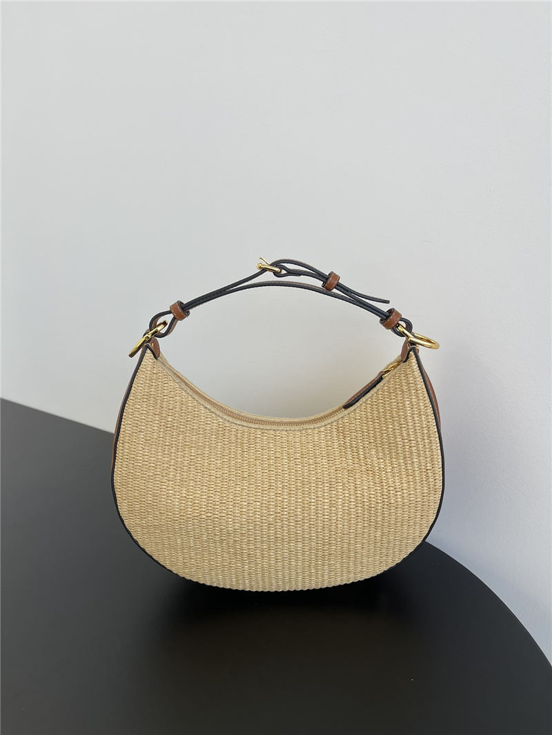 Fendigraphy Small Straw bag Natural High