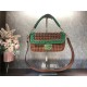 Fendi BAGUETTE Bag Interlace Brown Mid