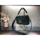 Fendi BAGUETTE Bag Interlace Dk Green Mid