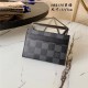 Louis Vuitton DOUBLE CARD HOLDER Damier Graphite High