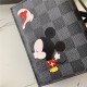 Louis Vuitton PASSPORT COVER Damier Graphite Mickey High