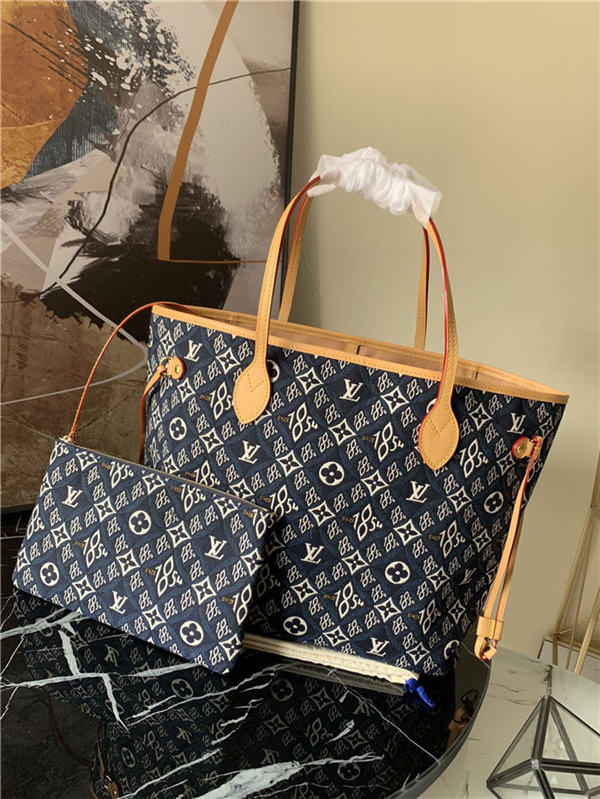 Louis Vuitton SINCE 1854 NEVERFULL MM Blue High