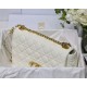 Dior LARGE CARO BAG Calfskin White mid