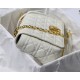 Dior LARGE CARO BAG Calfskin White mid