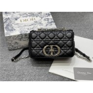 Dior SMALL CARO BAG Calfskin Black mid