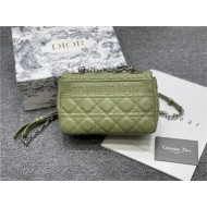 Dior SMALL CARO BAG Calfskin Green mid