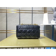 Dior SMALL CARO BAG Calfskin Navy mid