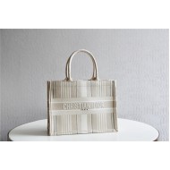 Dior MEDIUM BOOK TOTE Embroidery Beige mid