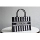 Dior MEDIUM BOOK TOTE Embroidery Black mid