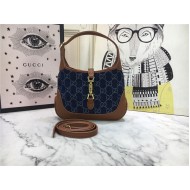 Jackie 1961 mini shoulder bag jacquard denim mid