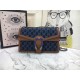 Dionysus small shoulder bag jacquard denim mid