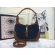 Jackie 1961 small shoulder bag jacquard denim mid