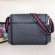 GG Supreme diaper bag Black/grey mid