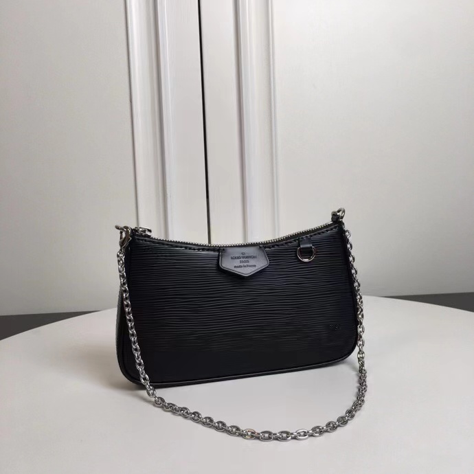 Louis Vuitton EASY POUCH ON STRAP Epi Black High