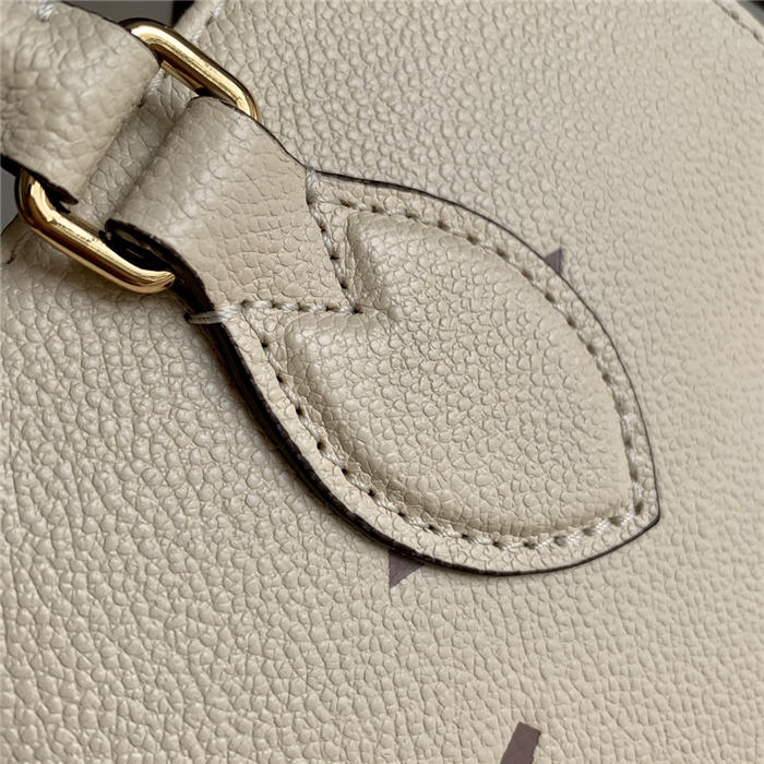 Louis Vuitton ONTHEGO PM Monogram Empreinte Cream/Bois High