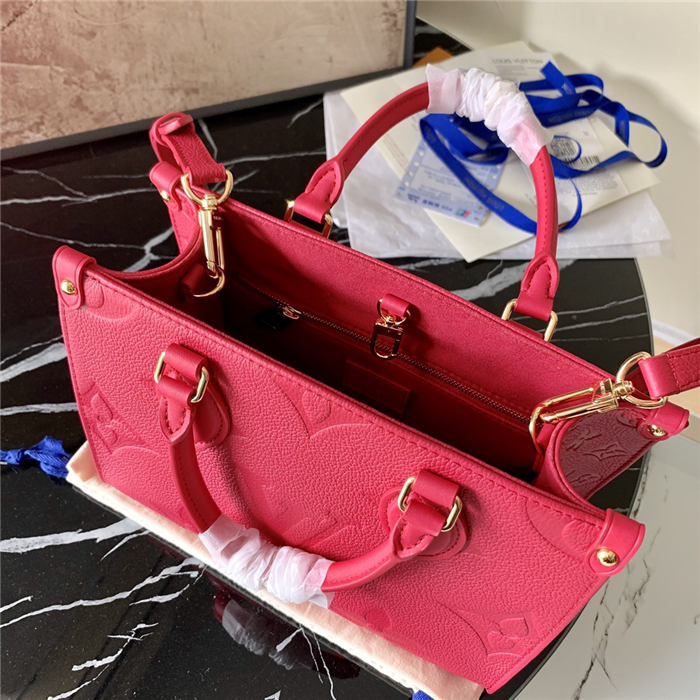 Louis Vuitton ONTHEGO PM Monogram Empreinte Freesia Pink High