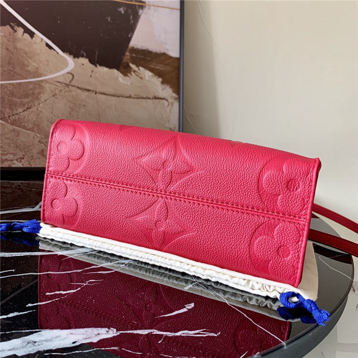 Louis Vuitton ONTHEGO PM Monogram Empreinte Freesia Pink High