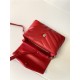 LOULOU TOY BAG IN MATELASSÉ "Y" LEATHER Red mid