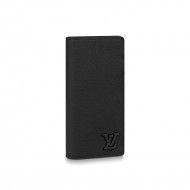 Louis Vuitton BRAZZA WALLET LV Aerogram calf leather High