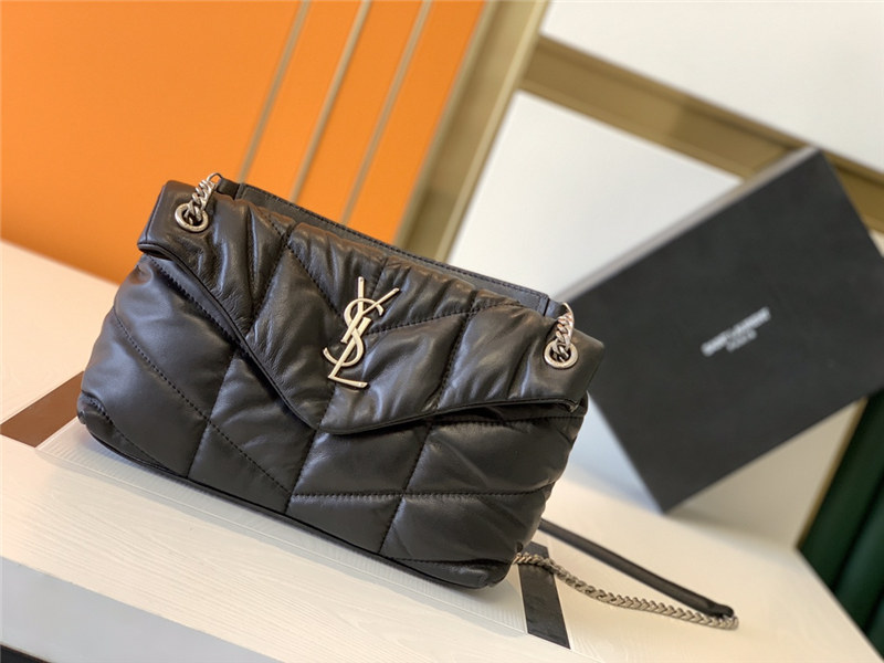 PUFFER SMALL BAG IN QUILTED LAMBSKIN mid