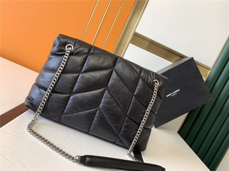 PUFFER MEDIUM BAG IN QUILTED LAMBSKIN mid