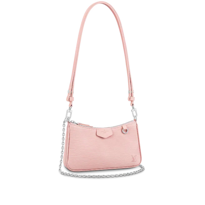 Louis Vuitton EASY POUCH ON STRAP Epi Rose Ballerine Pink High